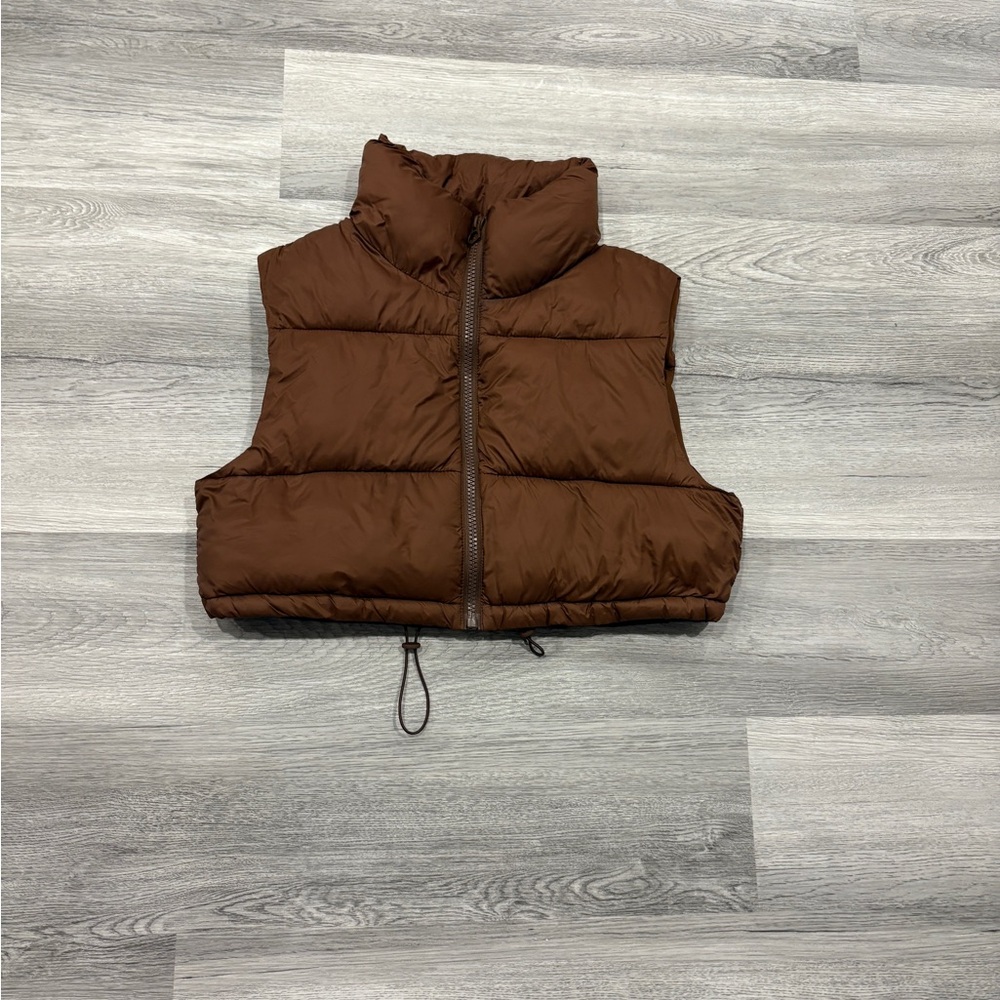 PrettyLittleThing Brown Bomber Jacket